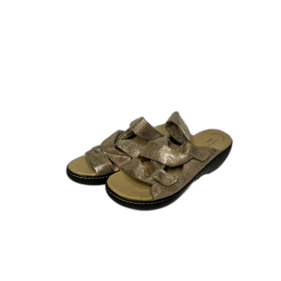 Clarks Women's Delana Jazz Sandal Pewter Metallic Synthetic - Size 10 Womern's - Picture 4 of 9
